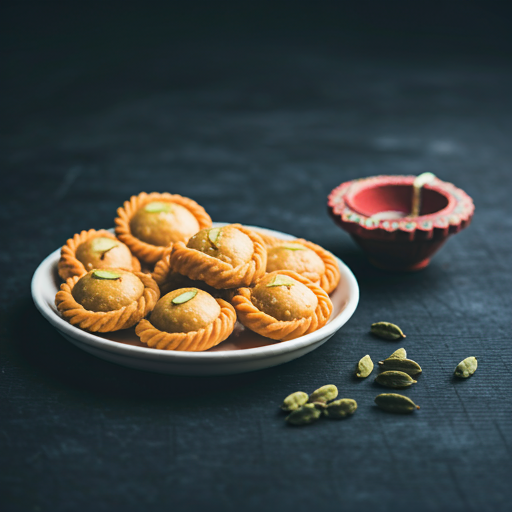 Baked Gujiya with Cardamom Diwali Special – Emperor Akbar