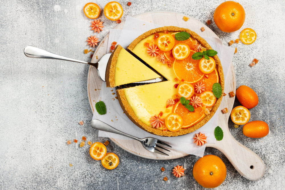 Orange and Cardamom Cheese Cake