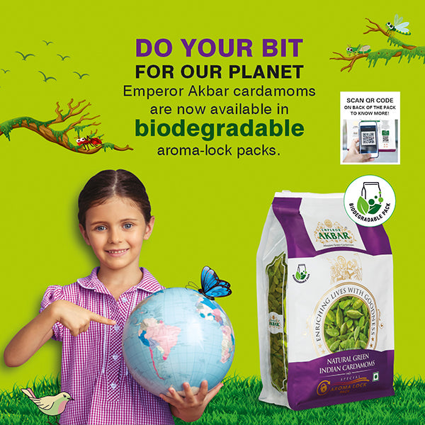 Biodegradable Packing - Emperor Akbar Cardamom